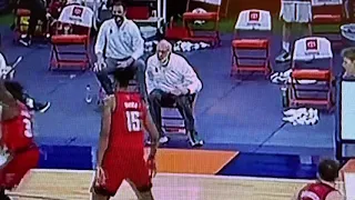 Jim Boeheim Falls off of chair- January 31st vs NCState.