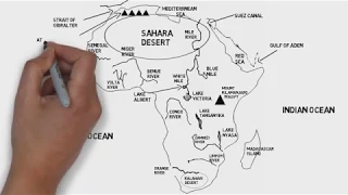 Physical Geography of Africa Continent / Physical Map of African Continent / Africa Geographic Map