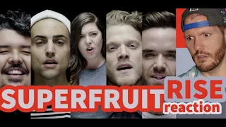 SUPERFRUIT - RISE (KATY PERRY cover) - First time reaction to Superfruit (Scott & Mitch from PTX) !!