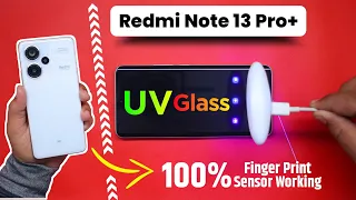 Redmi Note 13 Pro Plus UV Tempered Glass | Curved Glass for Redmi Note 13 Pro+ 5G.