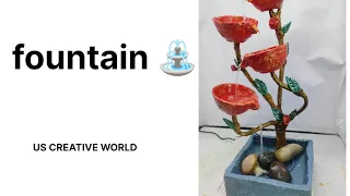 Amazing fountain using waste material | Easy to make #art #craft #creative