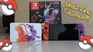 Umboxing Nintendo Switch Oled Pokemon!!!