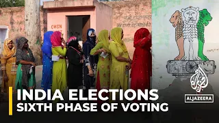 Sixth phase of voting in India’s seven-phase election is under way in New Delhi