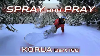 Carving Colorado Powder with the KORUA Dart snowboard.  Copper Mountain Resort. #koruashapes