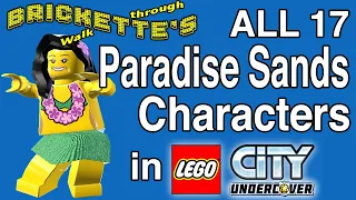 All 17 Paradise Sands Characters, Color Swappers and Super Bricks in LEGO City Undercover