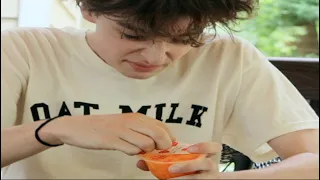 opening a fruit cup