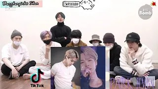 BTS Reaction to Jimin tiktok (pt-1)#Armymade