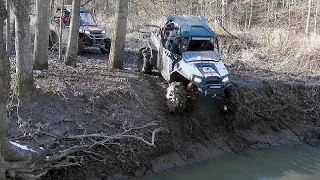 Polaris RZR XP vs Can-Am  Commander X  - Technical Trail Riding - Re-Uploaded WITH SOUND