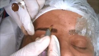 MICROBLADING - TREINO DE FIOS (FIO CEBOLINHA) MICRO EM PELE OLEOSA