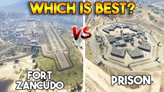 GTA 5 ONLINE : FORT ZANCUDO VS PRISON (WHICH IS BEST?)