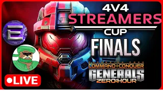 $650 4vs4 Streamers Tournament Finals: Team ExCaL vs Team Marakar | C&C Generals Zero Hour