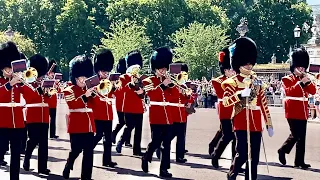 Changing of The Guard at Buckingham Palace New Guards Arrive