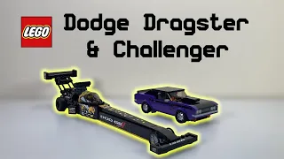 LEGO Speed Champions 76904 Mopar Dodge//SRT Top Fuel Dragster and 1970 Dodge Challenger Speed Build