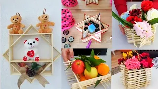 Bamboo stick craft ideas | Home Decorating Ideas | DIY Wall Hanging with paper | Bamboo Sticks craft