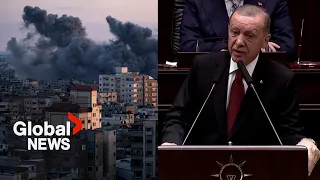 Turkey's Erdogan condemns Israeli airstrikes in Gaza: "Not a war, it is a massacre"