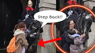 UNBELIEVABLE! The Horse is Pushing You But You Still Keep Bringing Your Child Closer!