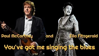 You've got me singing the blues Ella Fitzgerald and Paul McCartney fan made