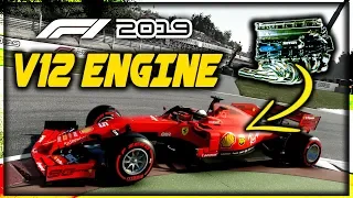 What Happens When We Put a V12 ENGINE into a MODERN 2019 F1 CAR?! | F1 2019 Game Experiment