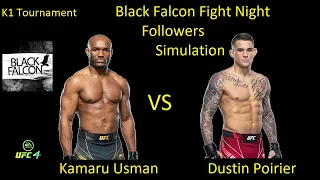 Kamaru Usman VS Dustin Poirier FIGHT IN UFC 4/ K1 TOURNAMENT