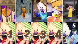 Ice Scream 1,2,3,4,5 Defferent types of Mod Escape End