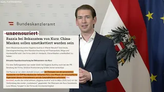 Razzia bei Bekanntem von ÖVP-Kurz: China-Masken sollen umetikettiert worden sein!