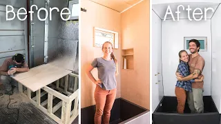 DIY Plywood Shower Cabin 🛁 for our Shipping Container House #083