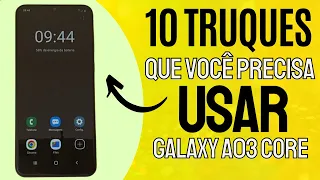 TOP 10 DICAS E TRUQUES QUE VOCÊ PRECISA USAR NO CELULAR SAMSUNG GALAXY A03 CORE