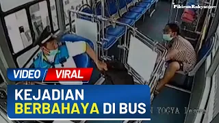 Viral! Detik-detik Penumpang Hendak Maling Tas Sopir Bus Trans Jogja, Pelaku Langsung Disuruh Turun