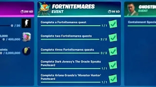 How to unlock all Fortnitemares Free Rewards! (All Fortnitemares 2021 Quests)