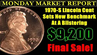 💥💰EXPLOSIVE AUCTION RESULT! 1970 Lincoln Cent Eclipses $9,000! | MONDAY MARKET REPORT