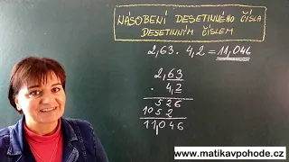 M6 - násobení desetinných čísel