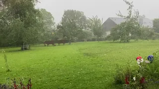 Schweres Gewitter am Samstagabend über Kempten