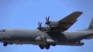 RAAF C130J Hercules Slow Flyby Point Cook Airshow 2014