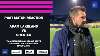 Adam Lakeland Reaction | Chester vs Curzon Ashton | Vanarama National League North