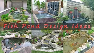 Fish pond design ideas for minimalist house design