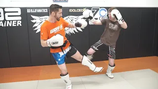 A Way to Defend and Counter the Inside Low Kick