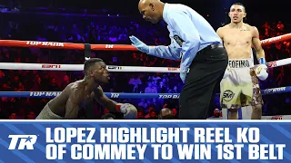 Teofimo Lopez Win 1st World Title With Highlight KO | Teofimo Lopez vs Richard Commey | FREE FIGHT