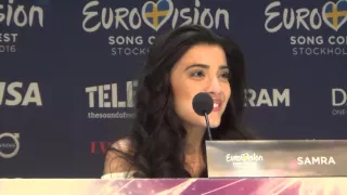 ESCKAZ in Stockholm: Samra (Azerbaijan) press-conference