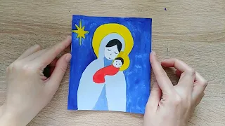 Рождественский рисунок для детей. Урок рисования для детей