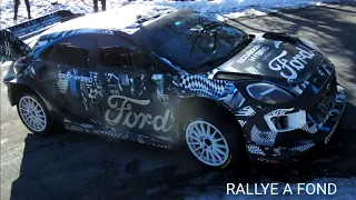 Test Rallye Monte Carlo 2022 Sébastien Loeb Ford Puma Rally1 WRC Hybride Snow and Max Attack