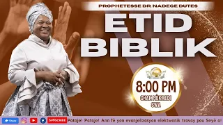 EGLISE DE DIEU SAINTETÉ EN CHRIST | Wednesday Night Bible Study | 6.5.24 |