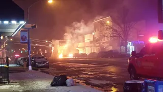 **Live Power Line Down Sparking, Arcing, and Transformers Blowing Up** In Newark Nj 12-19-19