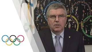 IOC President Thomas Bach reacts to “Independent Person” Report