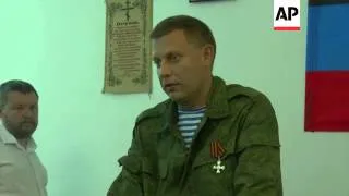 Rebel leader Zakharchenko says major counter attack planned against government forces