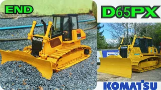 (END) homemade RC Dozer komatsu D65PX from Steel and PVC