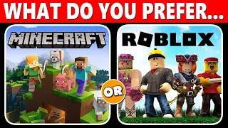 What Do You Prefer? Minecraft or Roblox? Games & Apps Edition 🎮 📱