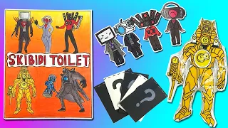 DIY 🧡 SKIBIDI TOILET🚽 MAKING GAME BOOK/BLIND BAG UNBOXING