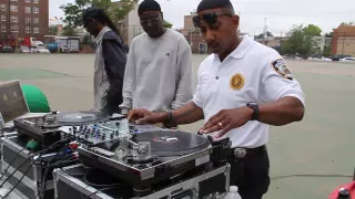 NYPD Officer Masterful Turntable Skills