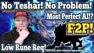 F2P Speed up GB Abyss Hard, No Teshar, 100% Consistent, Most Perfect AI Unit  - Summoners War