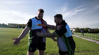 World’s Strongest Brothers try rugby with Harlequins!